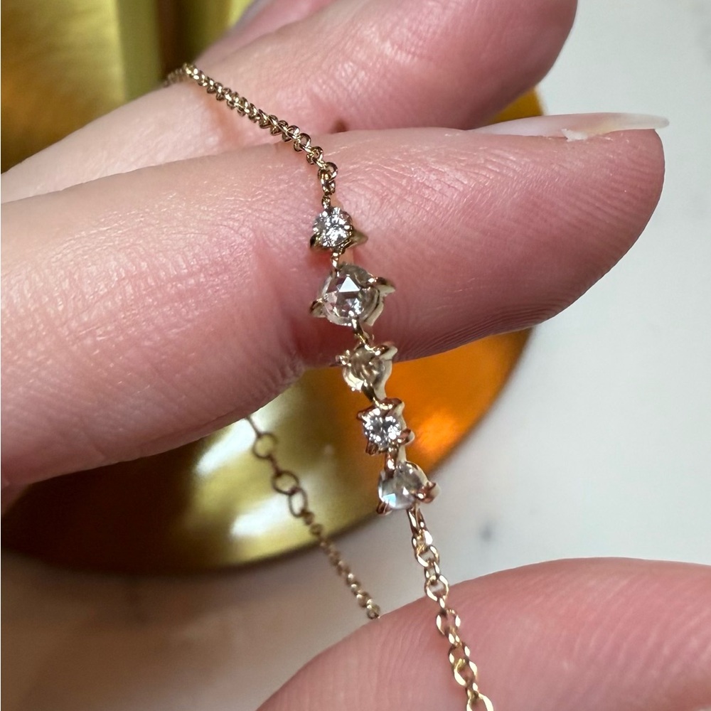 Catbird “Snow Queen” Yellow 14K Diamond Bracelet